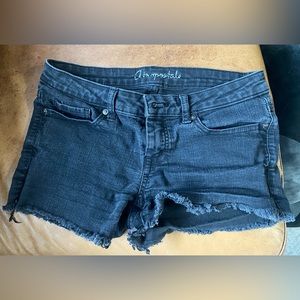 Aeropostale black jean shorts